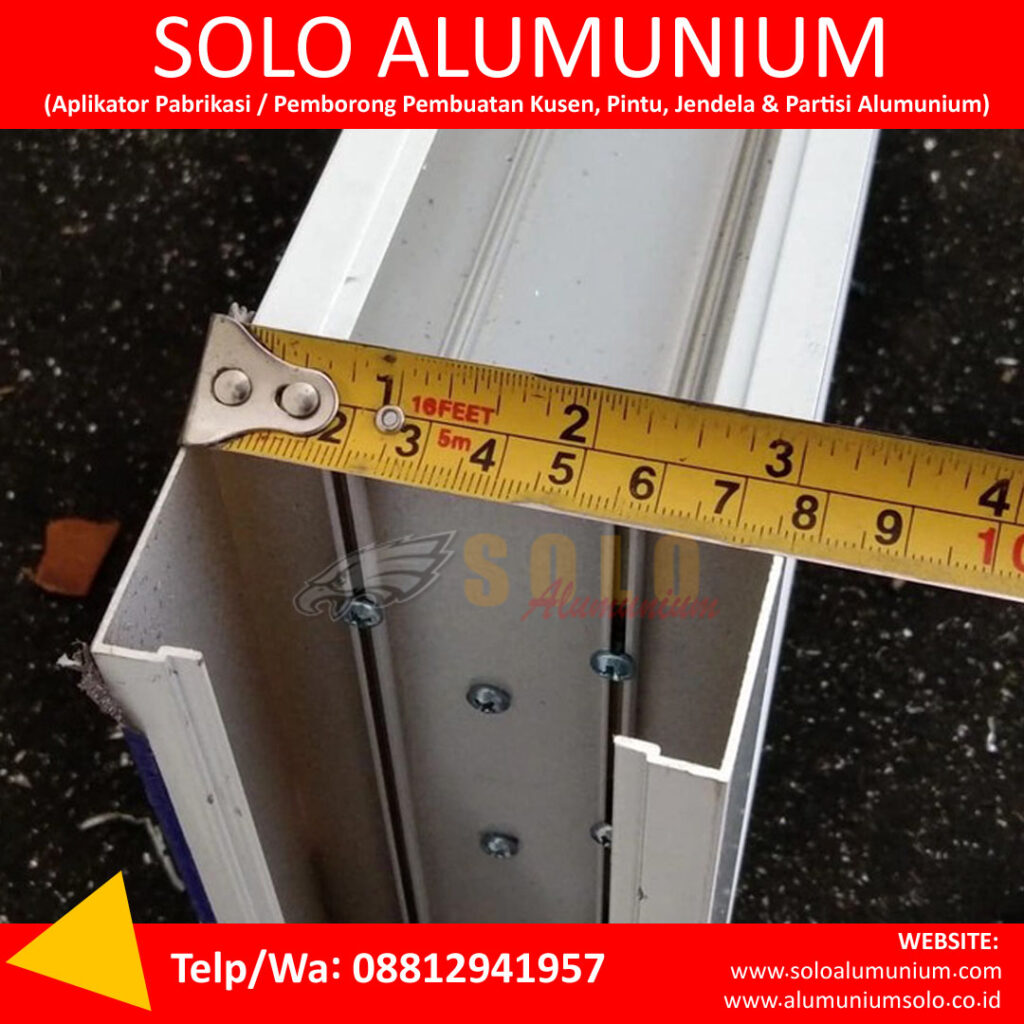 ukuran bahan alumunium