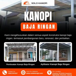 kanopi baja ringan solo