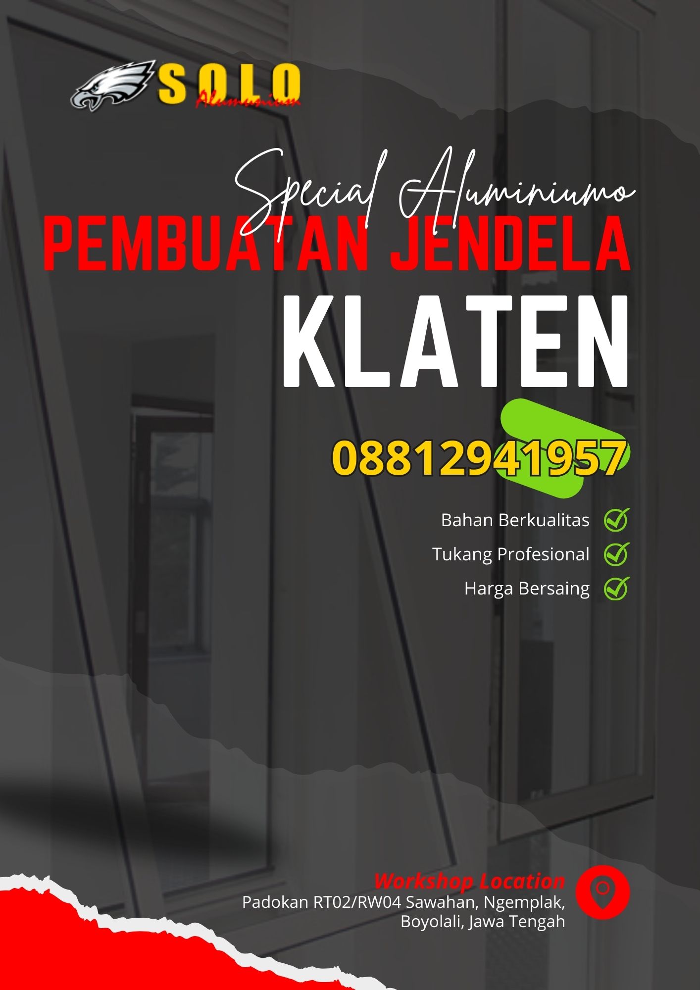 jendela aluminium klaten