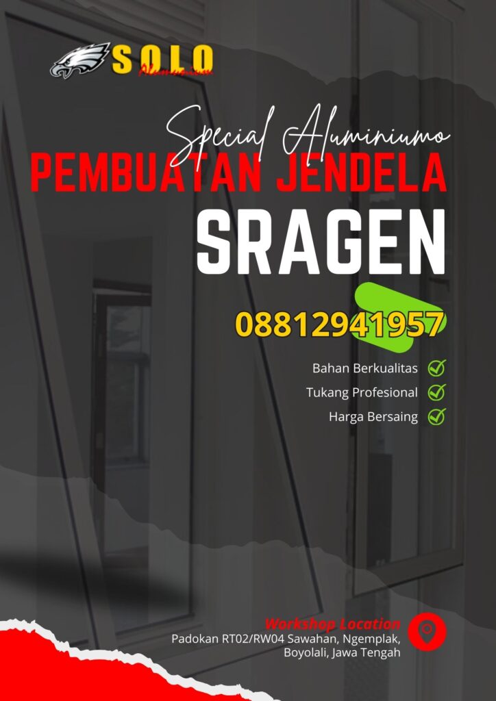 jendela aluminium sragen