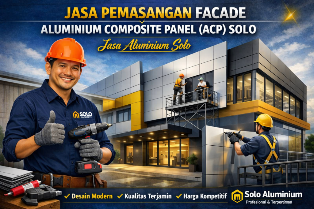 Jasa Pemasangan Facade Aluminium Composite Panel ACP Solo Jasa Aluminium Solo