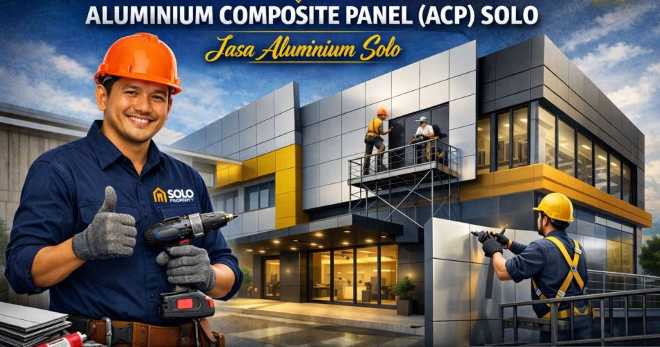 Jasa Pemasangan Facade Aluminium Composite Panel ACP Solo Jasa Aluminium Solo