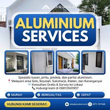 Pemborong Aluminium Solo Profesional dan Tepat Waktu