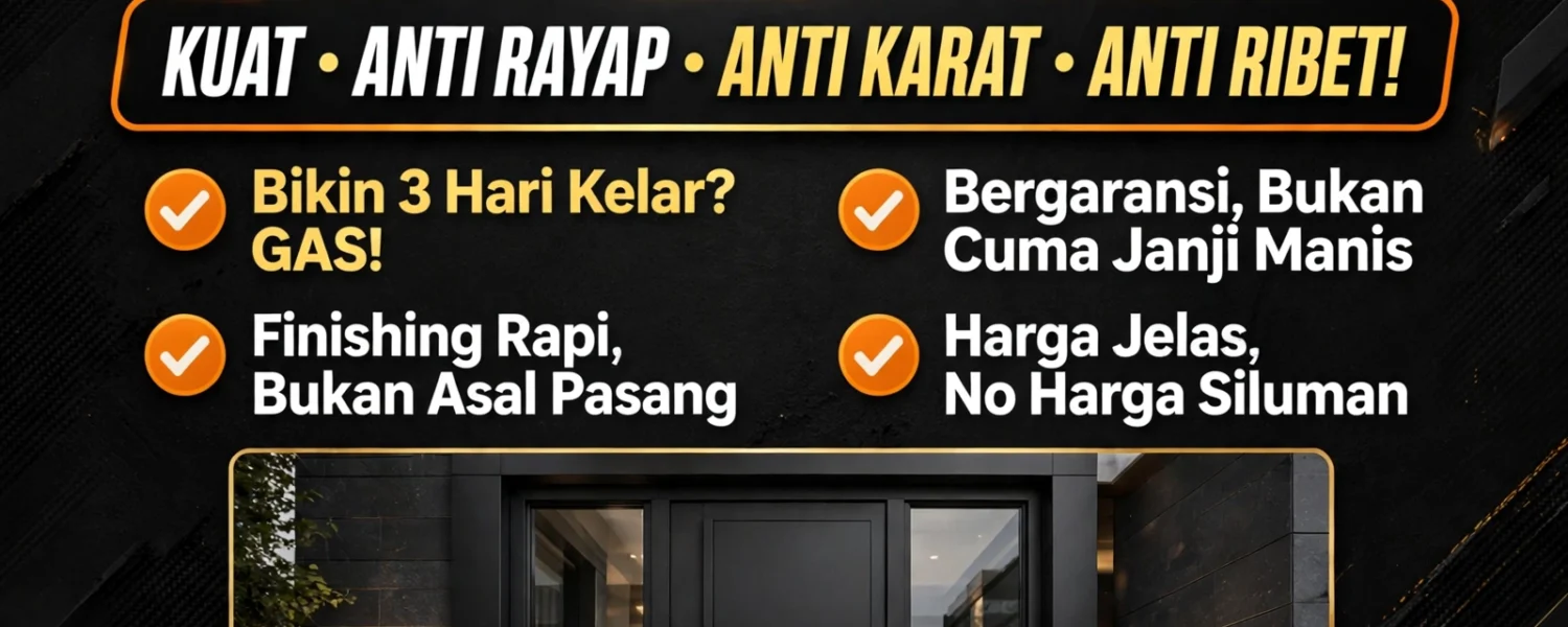 Pintu Kaca Aluminium Solo Harga Update 2026
